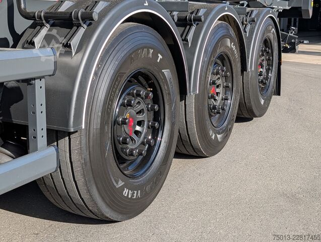 Semirimorchio ribaltabile STAS HardoX Stahl 74 m³, 2x Liftachse, MIETEN?