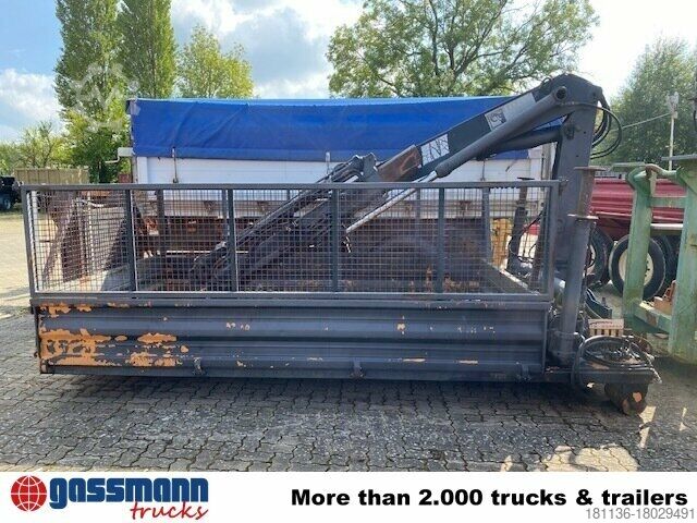 Afzetcontainer Meiller Abrollcontainer mit Kran Hiab 071 AW B3, ca. 10m³