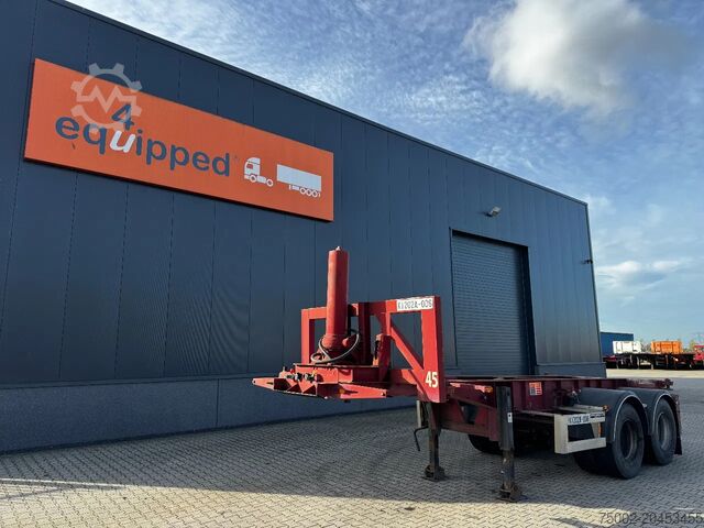 Containervervoer Van Hool 2 AXLE 20FT TIPPING-CHASSIS, TWIN-TIRES, BPW + ...