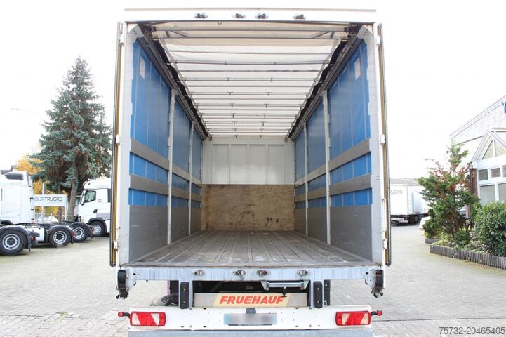 Open aanhangwagen met zeil Fruehauf Fruehauf 2-Achser SAF Edscha Alu Bordwände