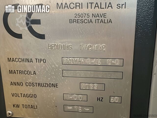 MACRI PROVAR 6-45 U-D MACRI PROVAR 6-45 U-D