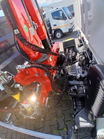 Kran med tippflak Fuso Canter 7C15 Fassi Kran 3-seiten Kipper