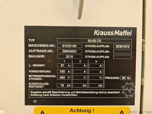 Krauss Maffei Injection Molding Line KraussMaffei 50/55 CX