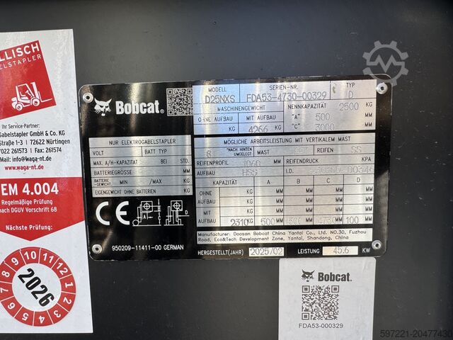 Carretillas elevadoras diésel Bobcat D25NXS