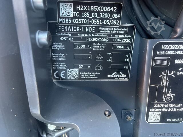 LPG'li forkliftler Linde H25T-02