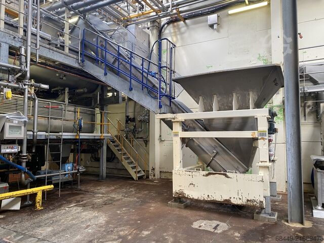 Vleesverwerkingsmachine Heckmann Product aanvoerbunker + Opvoervijzel