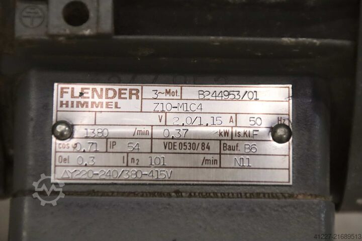 Motoréducteur 0,37 kW 101 tr/min Flender Himmel Z10-M1C4