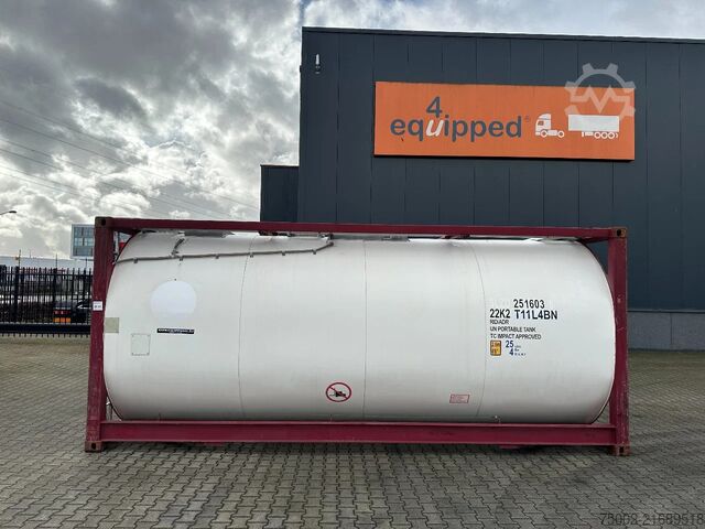 Tankcontainer CIMC tankcontainers 20FT ISO /  25.010L / 22K2 / L4BH / T12 / steam...