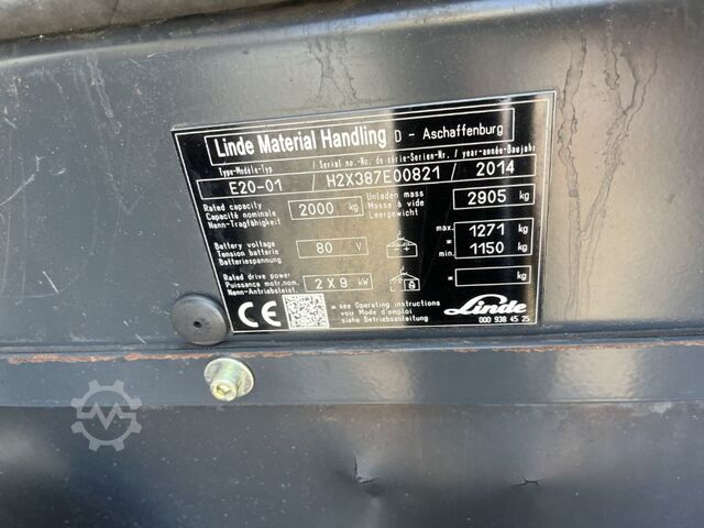Elektro 4 Rad-Stapler Linde E 20-01