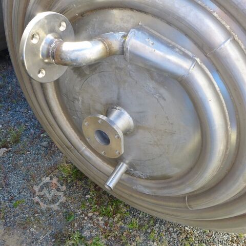 2500 liter verwarmbare/koelbare druktank van V4A met balkroerwerk  