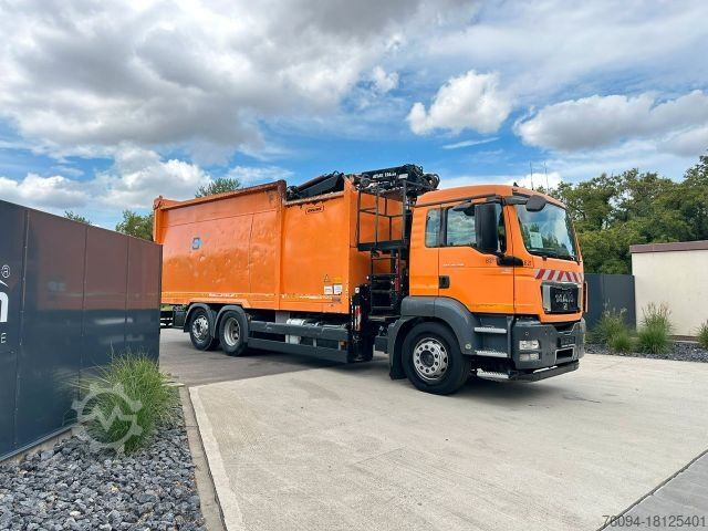 Drugi MAN TGS 26.320 Papierpresse Cargo-Boden KRAN FUNK