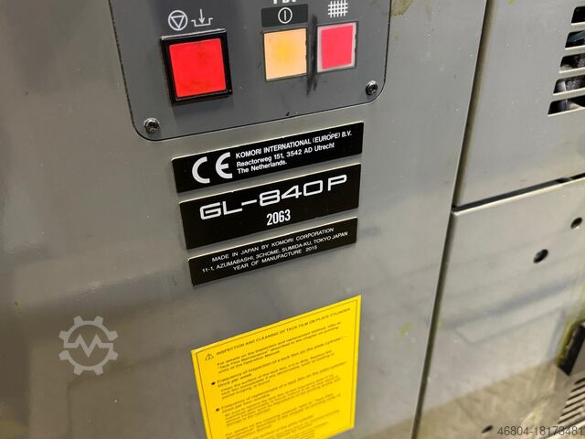 Offsetowa prasa drukarska Komori GL 840 P HUV