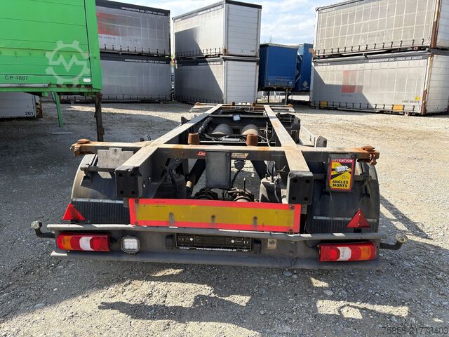 Reboque de chassis intercambiável x 15xLafette Zwilling Verzinkt lange Bälge