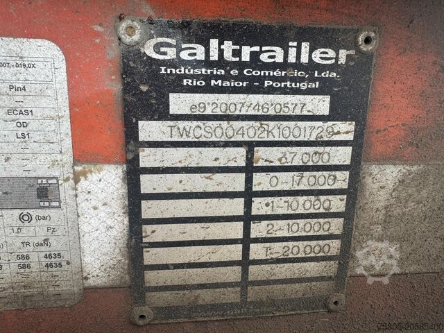 Ribaltabile Galtrailer B2PS 26-6/5 SAF Axles / Discbrakes / Sliding roof