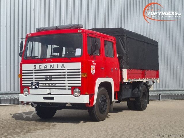 Pritsche/Plane Scania 80 Super Crewcab, Doppelcabine, Intercooler, Oldti