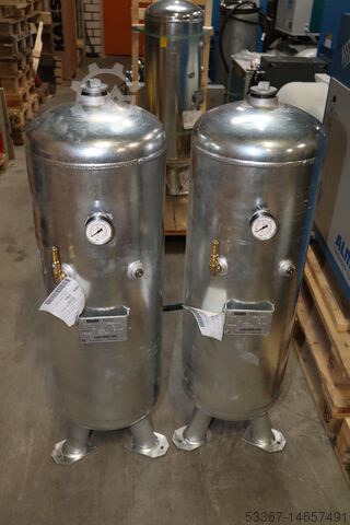 2 x 90 liter persluchttanks Accu BWB Behälter Werk 2 x 90 Liter Behälter stehend 11 bar