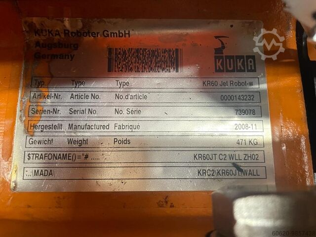 Industriële robot KUKA KR60 Jet Robot-w mit 24 m Achse