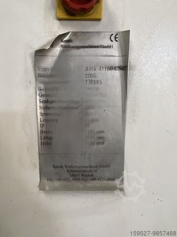 Hydraulische afkantpers Knuth AHK E 41160