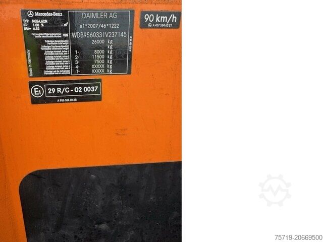 Camião de lixo Mercedes-Benz 2630 6x2 Econic Faun/Zöller