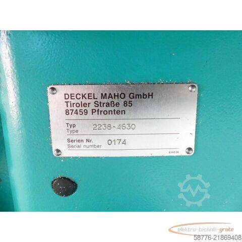 Komponent Deckel Maho 2238-4630 Rundtisch SN: 0174 für FP4-60 Maschine