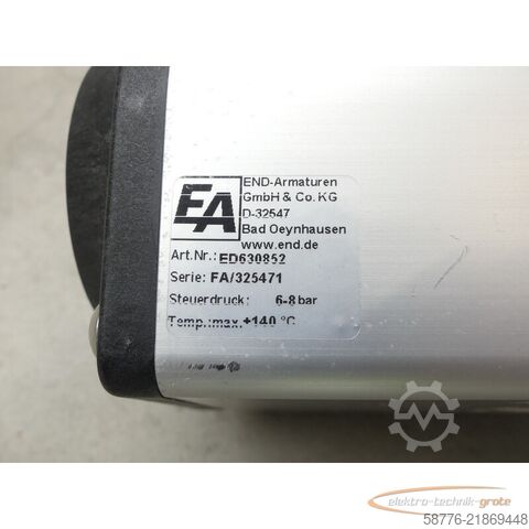 Komponenta  END ED630852 pneumatischer Schwenkantrieb SN: FA/325471 --