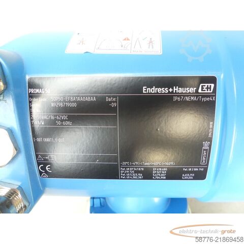 Komponenta Endress + Hauser 50P50 - EF8A1AA0ABAA SN: N929B719000 --