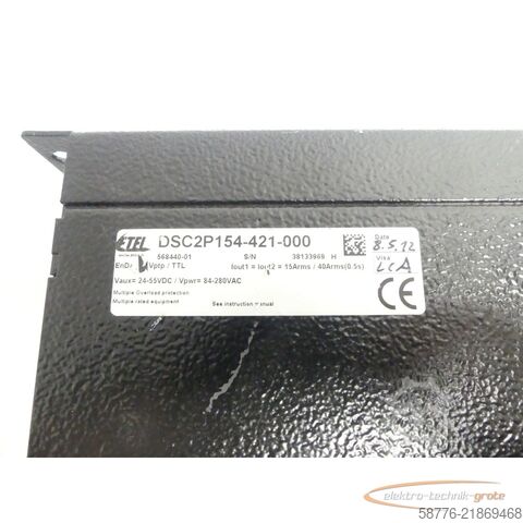 Componenta  ETEL DSC2P154-421-000 Servo Drive 568440-01 SN: 38133969H --