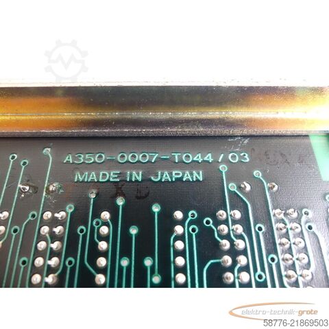 Bileşen Fanuc A20B A350-0007-T044/03 Karte SN: 103133