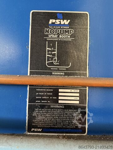 Cabine di verniciatura industriali PSW Industrial Spray Booths Paint Line with Conveyor, Extraction & W