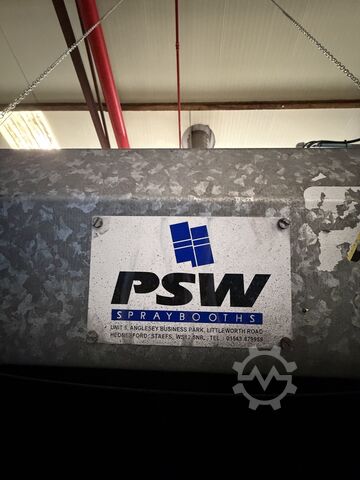 Cabine di verniciatura industriali PSW Industrial Spray Booths Paint Line with Conveyor, Extraction & W