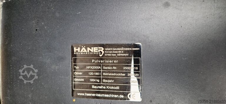 Polverizzatore Häner HPX2000