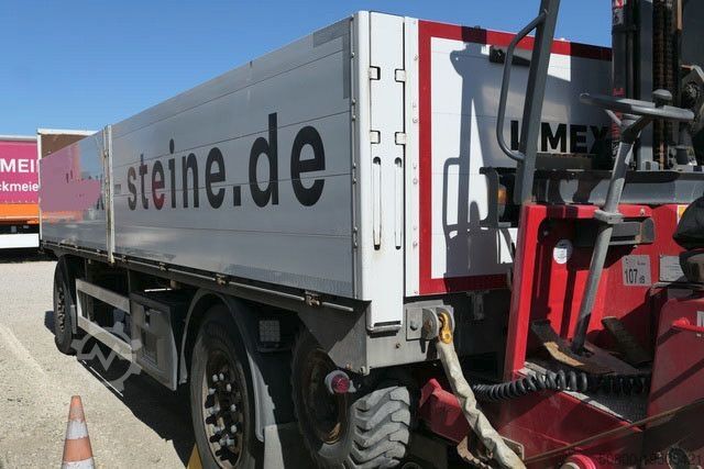 Açık dorseli römork  Fellechner AB21-N18, Mitnahmestapler, Verzinkt