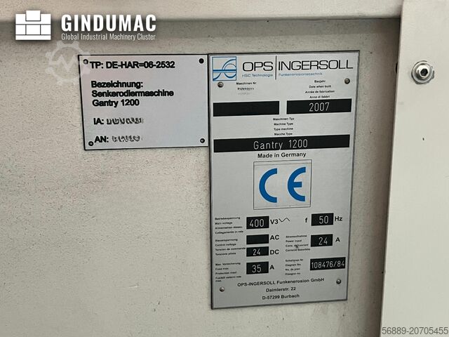 Die-Sinking EDM Machine OPS INGERSOLL Gantry 1200