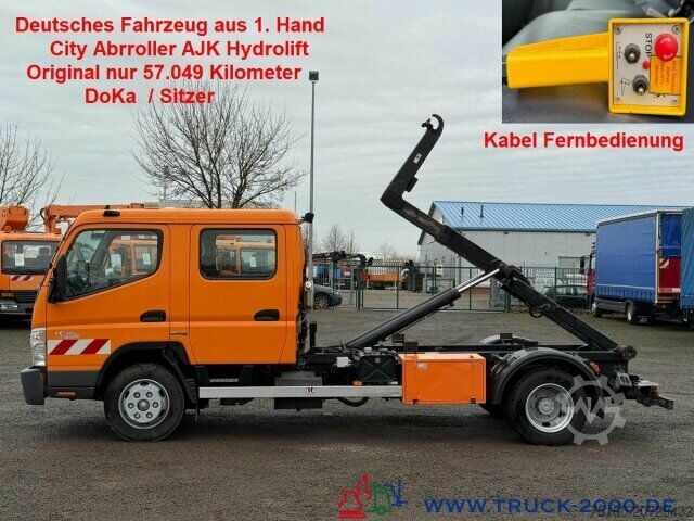 Roll-off tipper truck Mitsubishi Canter 7C18D 7Sitze City Abroller 2x AHK - 57Tkm