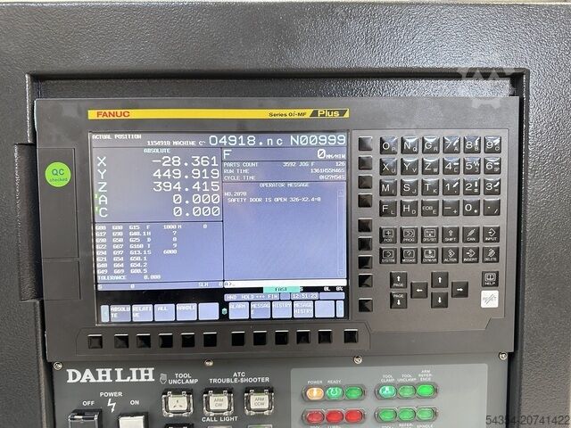 Machining Centre Dahlih DMX500 (4+1)