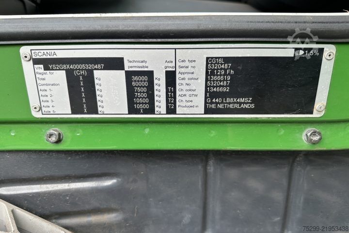 Hakowiec Scania G 440 LB 8x4 Moser / Swiss-Vehicle