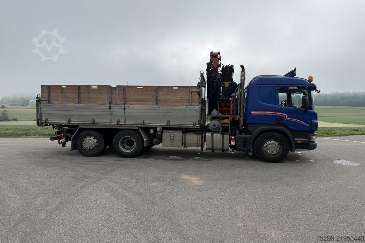 Grúa montada en camión Scania P124GB 6x2*4 PK 27000D / Swiss-Vehicle