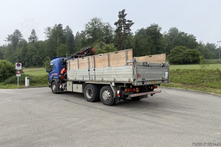 Grúa montada en camión Scania P124GB 6x2*4 PK 27000D / Swiss-Vehicle