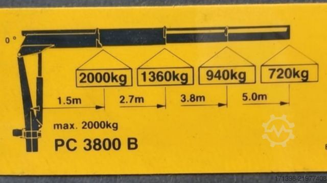 Pick-up bestelwagen FUSO Canter 7C18 Pritsche 6.20m + Palfinger Kran