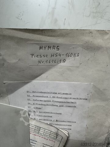 Viersäulenpresse HYMAG HS 4 160-K3