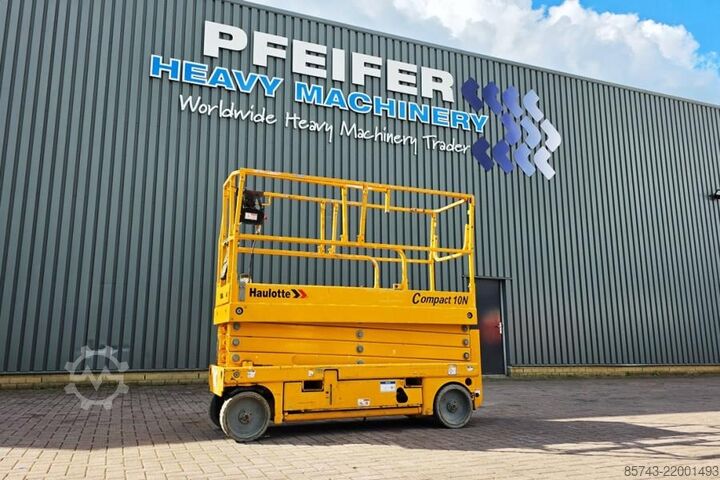 Ascensore a forbice Haulotte Compact 10N Electric, 10m Working Height, 230kg Ca