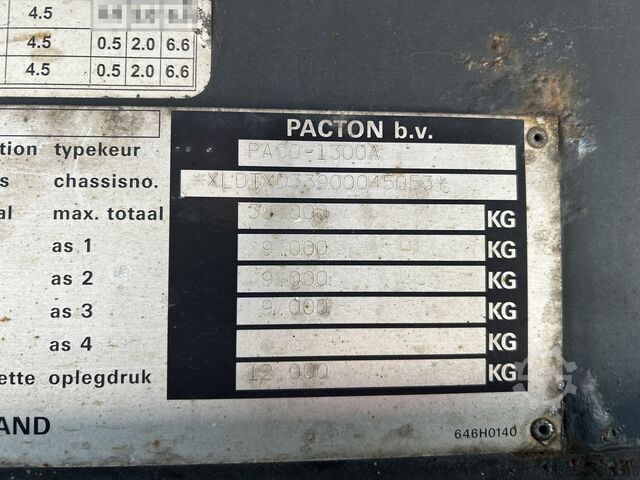 Pacton T3 001 / Kutu / Hasar / Disk Frenler / Yük Asansörü Çalışmıyor Pacton T3 001 / Box -> Damage / Schade / Disk Brakes /...