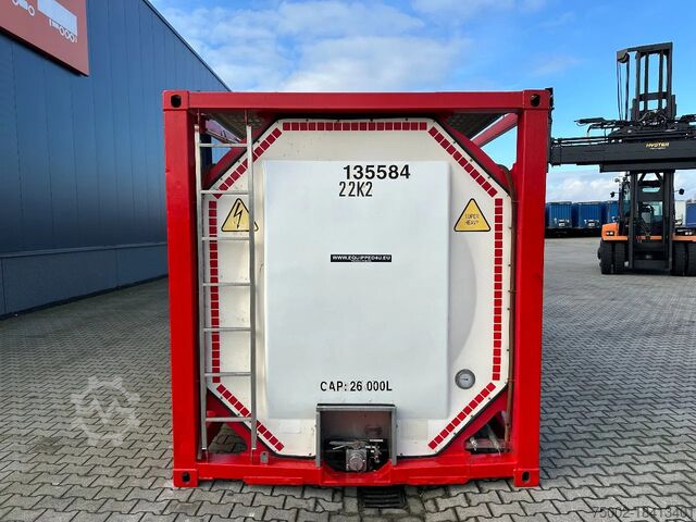 Tankcontainer Singamas 20FT ISO, 26.000L/1-COMP/3 BAFFELS/3 manholes, ...
