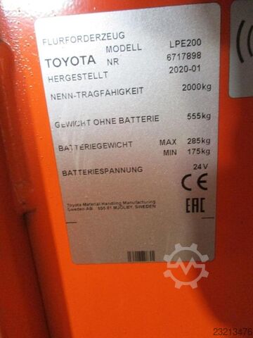 2020 TOYOTA LPE200 - 2452 TOYOTA LPE200