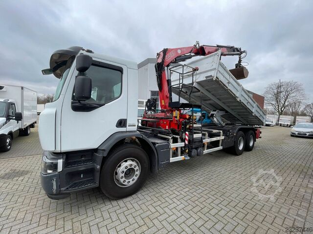 Macara montată pe camion RENAULT Premium Lander 310.26 6x4 Kipper /Kran