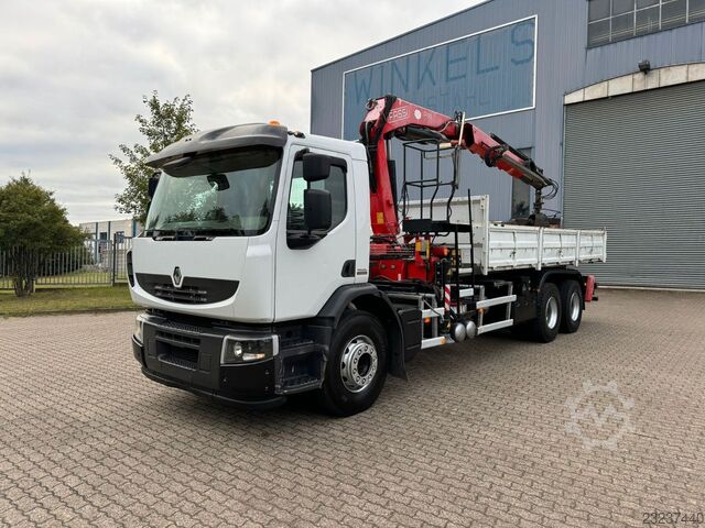 Macara montată pe camion RENAULT Premium Lander 310.26 6x4 Kipper /Kran