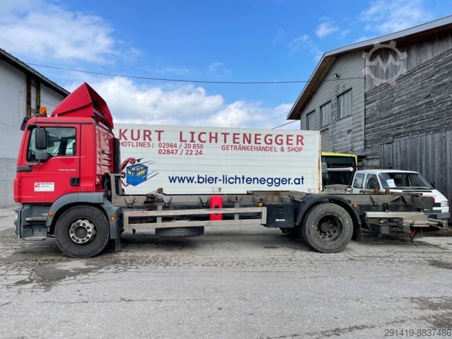 Ladbil med udskifteligt lad MAN TGM 18.290 4x2 LL Bdf Fahrgestell Euro5 EEV Bj10