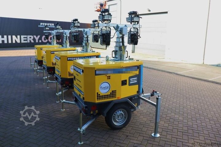 Lystårn Atlas Copco HiLight H5+ SV2 Max Boom Height 8m, Luminosity Wit