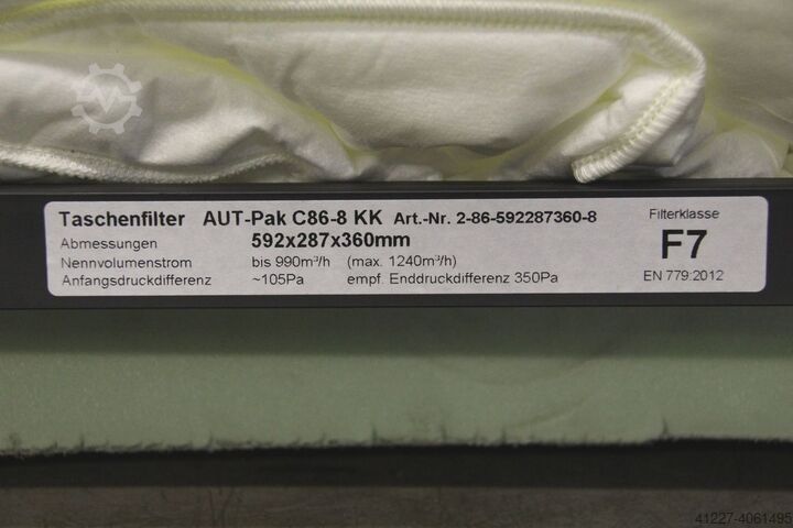 Taschenfilter 33 Stück unbekannt / HTH F7  EN 779:2012