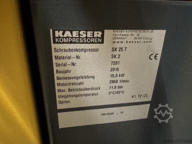 Skruvkompressor Kaeser SK 25 T